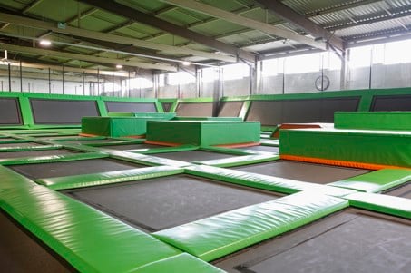 Trampolines at Flip Out Peterborough
