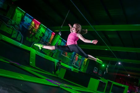 Trampolines at Flip Out Chester