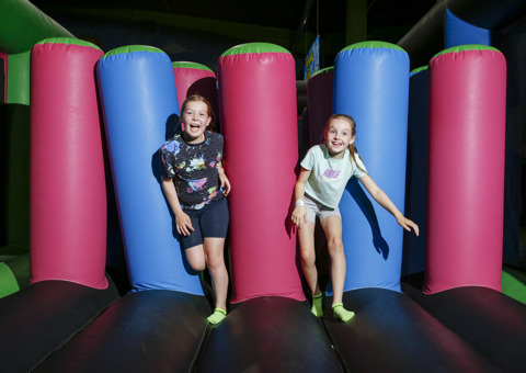 Inflatable at Flip Out Glasgow