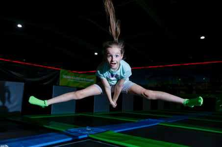 Trampolines at Flip Out Glasgow