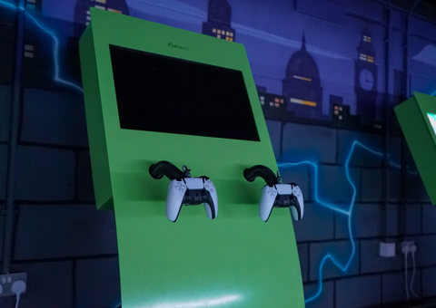 PS5 Station at Flip Out Canary Wharf