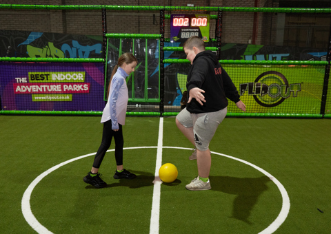 Football at Flip Out Glasgow