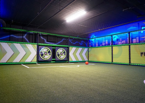 Football at Flip Out Canary Wharf