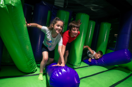 Inflatable at Flip Out Watford