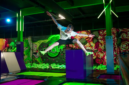 Trampolines at Flip Out Lakeside Shopping Centre (Essex)