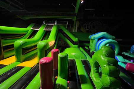 Inflatable Obstacle Course at Flip Out Manchester