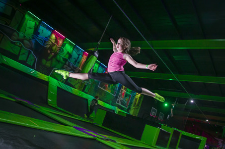 Trampolines at Flip Out Chester