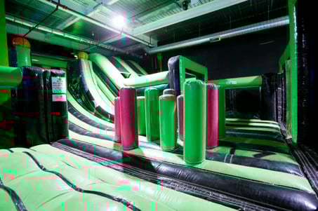 Inflatable at Flip Out Bradford