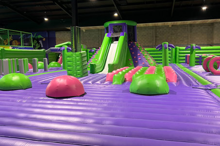 Inflatable at Flip Out Leeds
