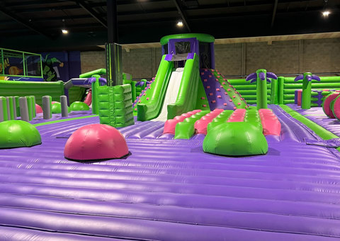 Inflatable at Flip Out Leeds