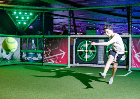 Football at Flip Out Canary Wharf
