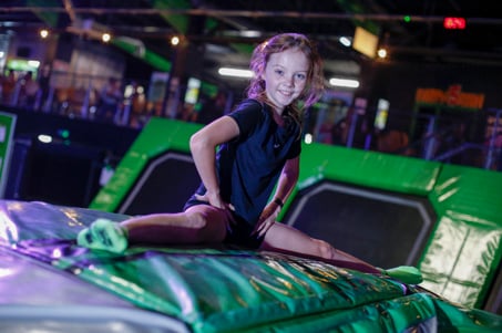 A child enjoying the Kids Arena at Flip Out UK