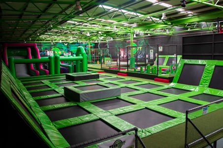 Trampolines at Flip Out Preston